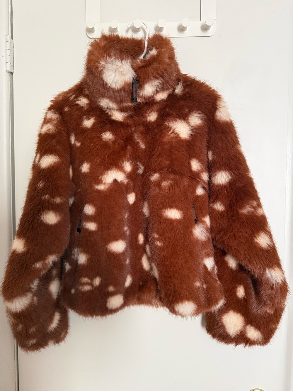 Sandy Liang x GAP Spotted Bambi Faux-Fur  teddy Jacket